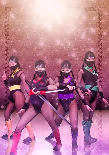 GHKQ-54 - Hermaphrodite Female Ninja Group: Pervert Pleasure