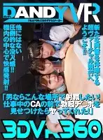 DANDYVR-001 - [VR] 3DVR360: Places That Men Want To Cum! The Cabin Attendant Agreed To Take Care Of My Hard-On During Work!